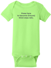 Press Here Onesie - Key Lime Green